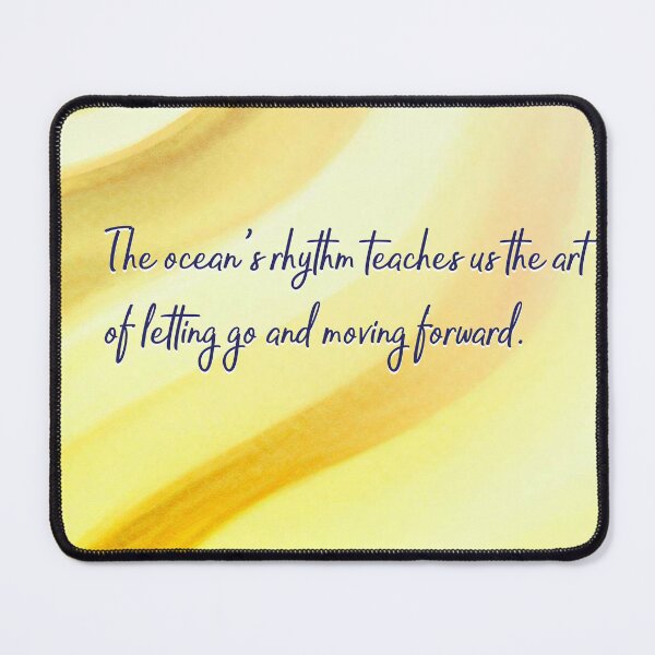Item preview, Ocean Quotes: Letting Go (yellow) designed and sold by blue-planet-art.