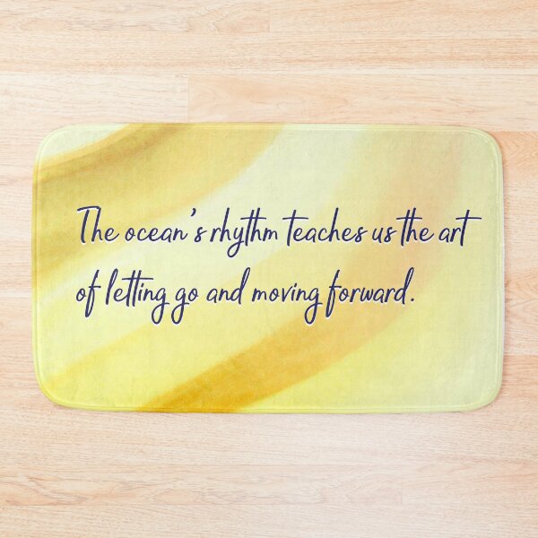 Item preview, Ocean Quotes: Letting Go (yellow) designed and sold by blue-planet-art.