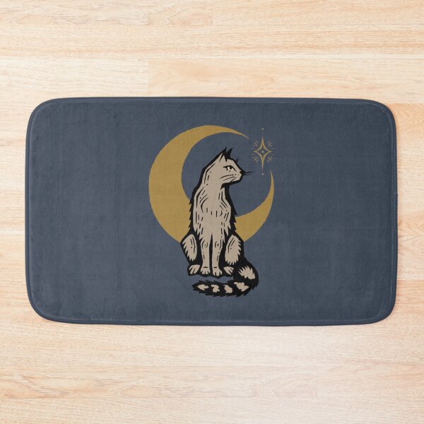 Item preview, Whimsigoth cat crescent moon designed and sold by mother.mother.ink.
