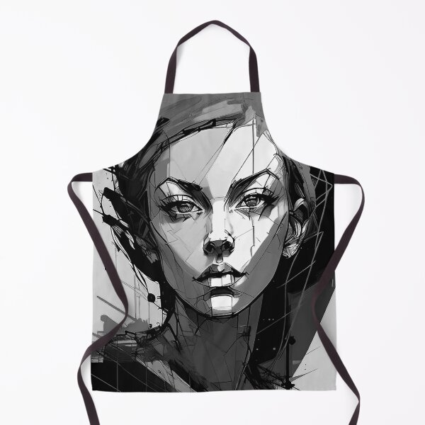Item preview, Female Structure Black And White - Digital Portrait designed and sold by well3eyond.
