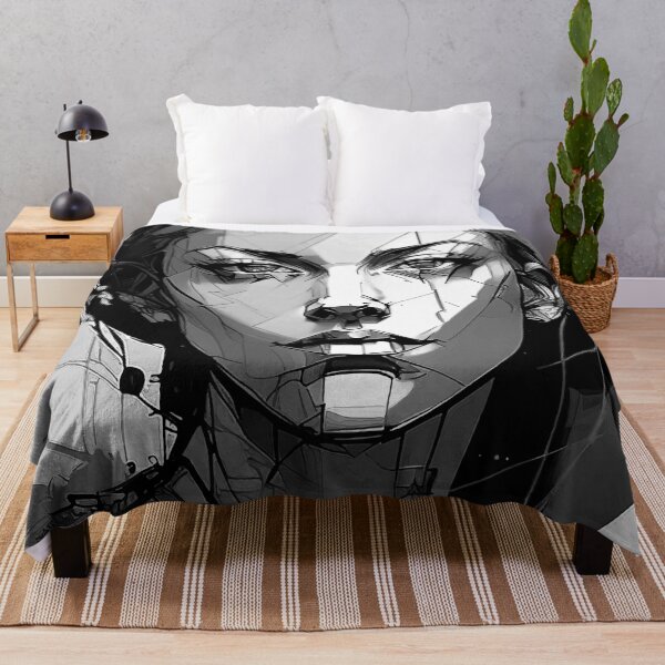 Item preview, Female Structure Black And White - Digital Portrait designed and sold by well3eyond.