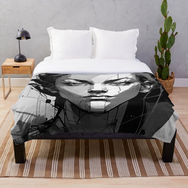 Item preview, Female Structure Black And White - Digital Portrait designed and sold by well3eyond.