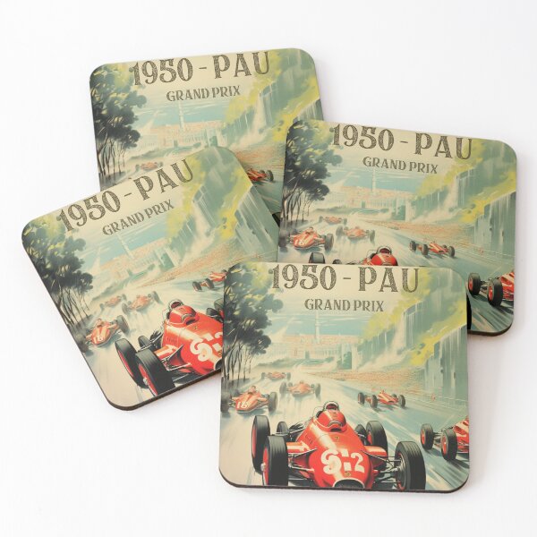 Item preview, A Vintage Poster of the 1950 Pau Grand Prix designed and sold by GoodOldVintage.