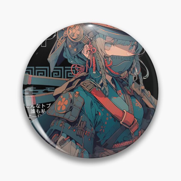 Artikelvorschau, grünes Anime-Mädchen Samurai entworfen und verkauft von karpuz-design.