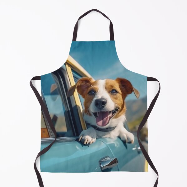 Item preview, Dog enjoying traveling by car. Jack Russell Terrier looking through the window on the road. designed and sold by anytka.