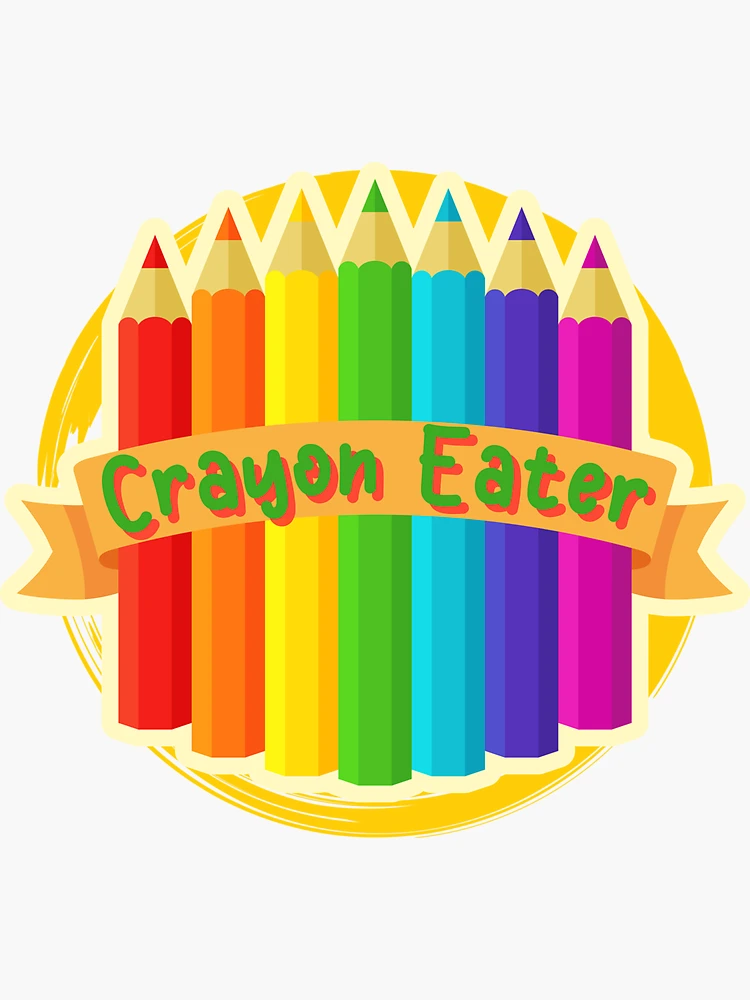 Crayon Eaters Official Crayon Eater Sticker for Sale by JacoBeatzShop