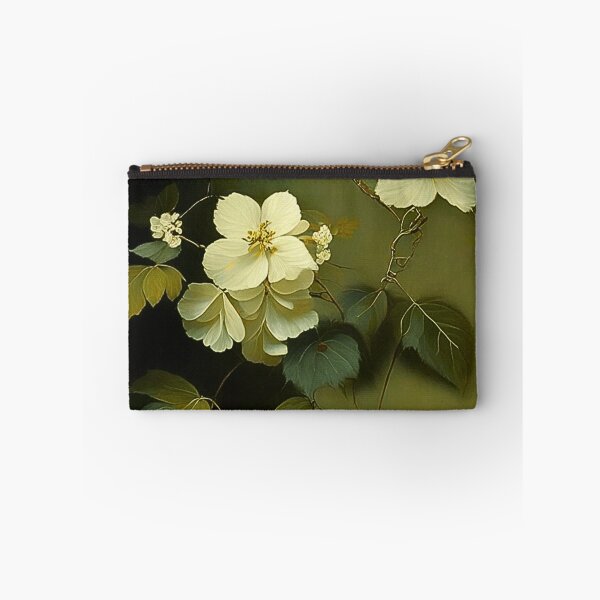 Item preview, Simple white flowers with leaves designed and sold by Cedex.