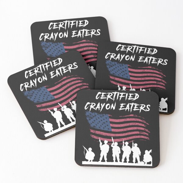 Item preview, Crayon Eaters Soldiers American Flag designed and sold by JacoBeatzShop.
