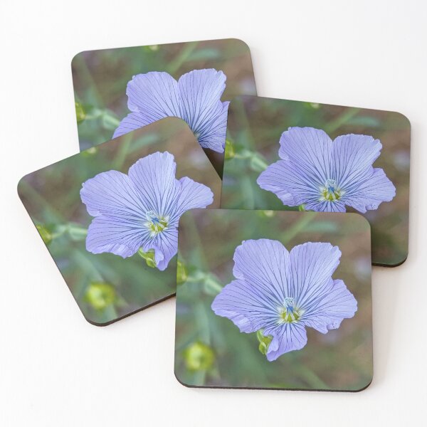 Item preview, Blue Flax Flower designed and sold by ThistlesCards.