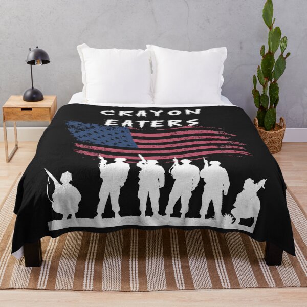 Item preview, Crayon Eaters Soldiers American Flag designed and sold by JacoBeatzShop.