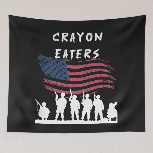 Item preview, Crayon Eaters Soldiers American Flag designed and sold by JacoBeatzShop.