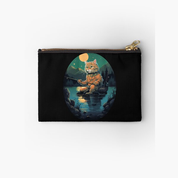 Item preview, Cat On Fish Cat Fisherman  designed and sold by ArtFromBeyond.