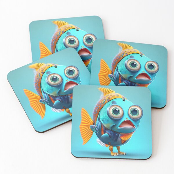 Item preview, Print with a surprised fish in clothes. designed and sold by MixShop10.