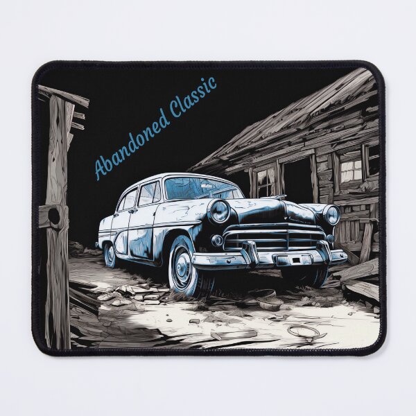 Item preview, Abandoned Classic - Liminal Space Concept Line Art - Abandoned Car designed and sold by liminal-concept.