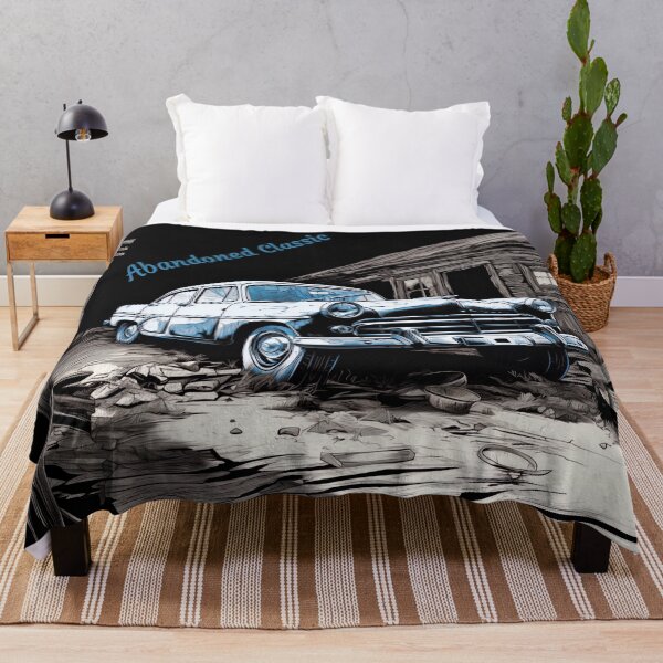Item preview, Abandoned Classic - Liminal Space Concept Line Art - Abandoned Car designed and sold by liminal-concept.