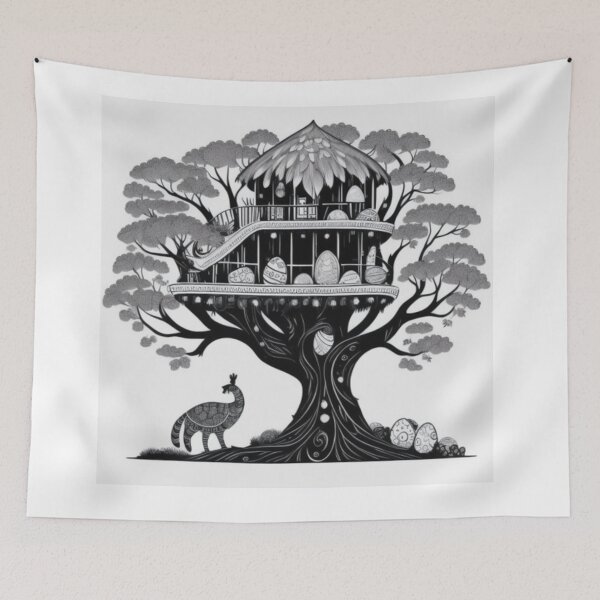 Item preview, A giant tree house covered with fur and eggs designed and sold by ac-virtualshop.