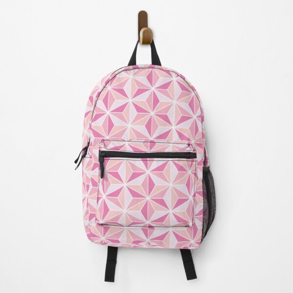 Item preview, Kawaii Japanese Traditional Geometric Pattern Art: ASANOHA (Hemp Leaf) *White/Pink* designed and sold by Wa-Fusion.