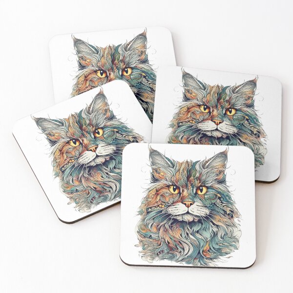 Item preview, Norwegian Forest Cat Surreal Tee & Gifts - Artful Imaginary Feline designed and sold by DooodleGod.