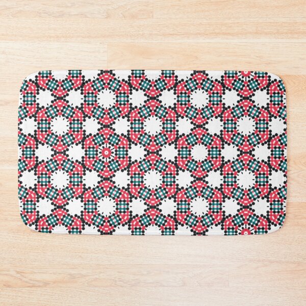 Item preview, White ,Black , Red and Blue Pattern  designed and sold by Nalwesya.