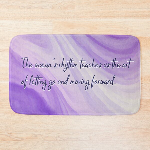 Item preview, Ocean Quotes: Letting Go (purple) designed and sold by blue-planet-art.