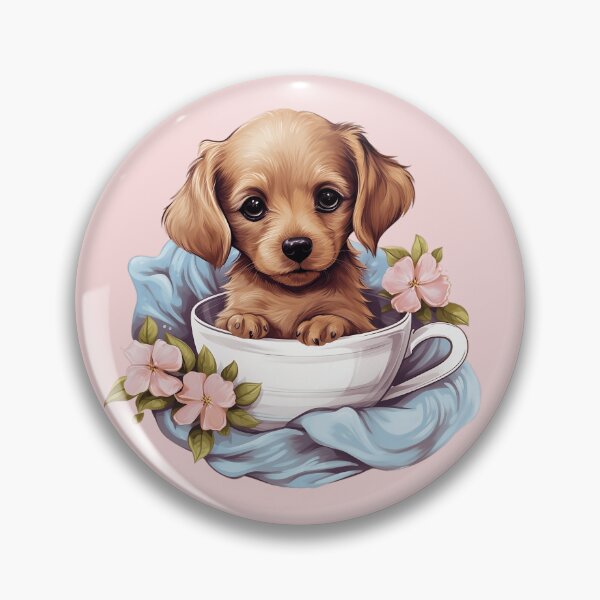 Item preview, Adorable Teacup Puppy Art Print designed and sold by imaginariumlab.