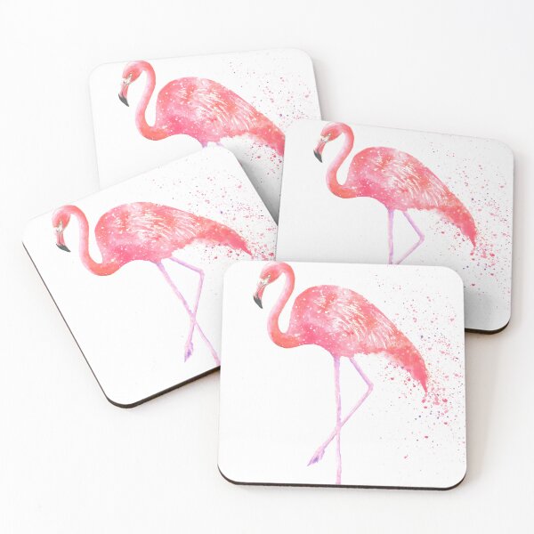 Item preview, Pink flamingo watercolour art designed and sold by Lianne Marie.