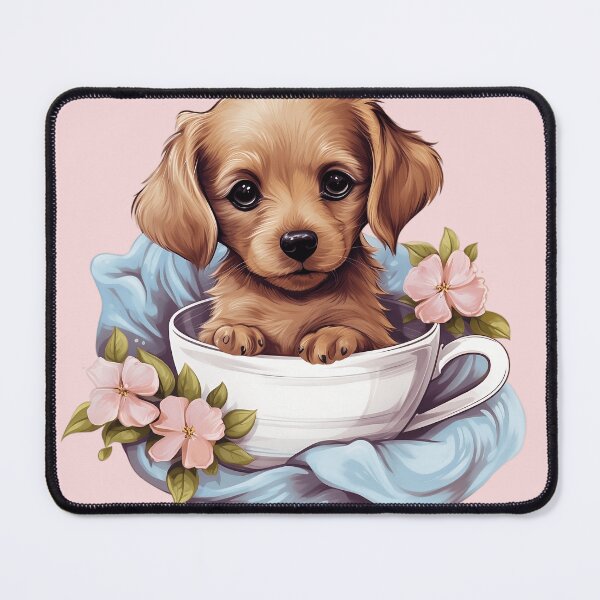 Item preview, Adorable Teacup Puppy Art Print designed and sold by imaginariumlab.