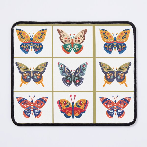 Item preview, Folk Art Butterflies designed and sold by ittybittyowl.