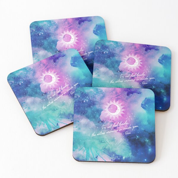 Item preview, Cosmic Rumi Quote - Do Not Feel Lonely, the Entire Universe is Inside You designed and sold by Trish Dish.
