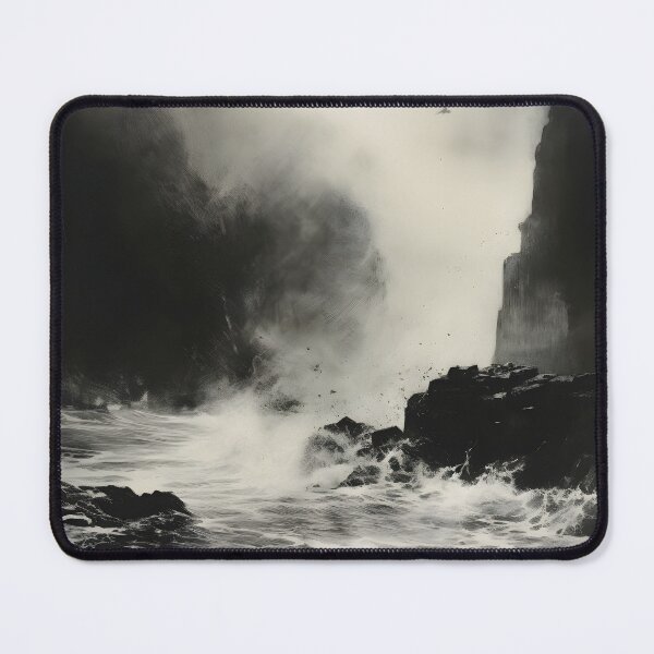 Item preview, Tempestuous Shores: Atmospheric Coastal Etching designed and sold by BNCH44.