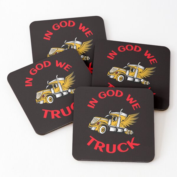 Item preview, Angel Trucker In God We Truck GR designed and sold by TeamsterLife.