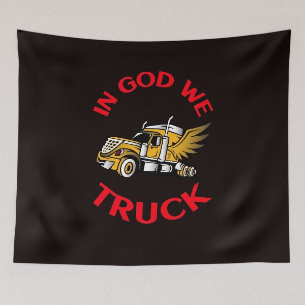 Item preview, Angel Trucker In God We Truck GR designed and sold by TeamsterLife.