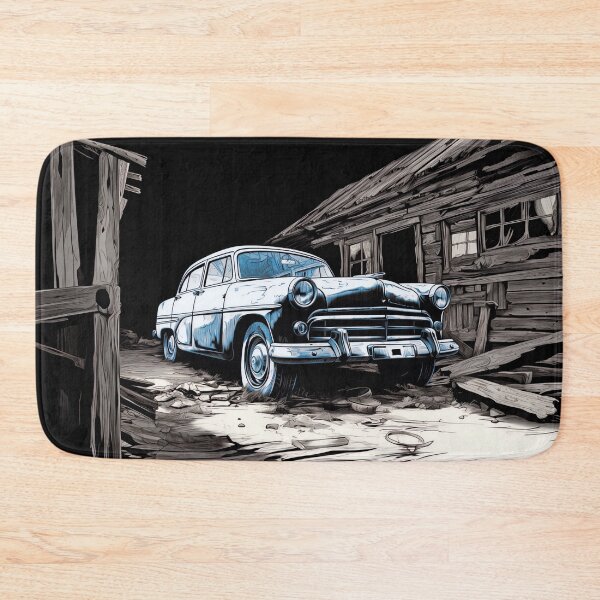 Item preview, Abandoned Classic - Liminal Space Concept Line Art - Abandoned Car -Uncaptioned designed and sold by liminal-concept.