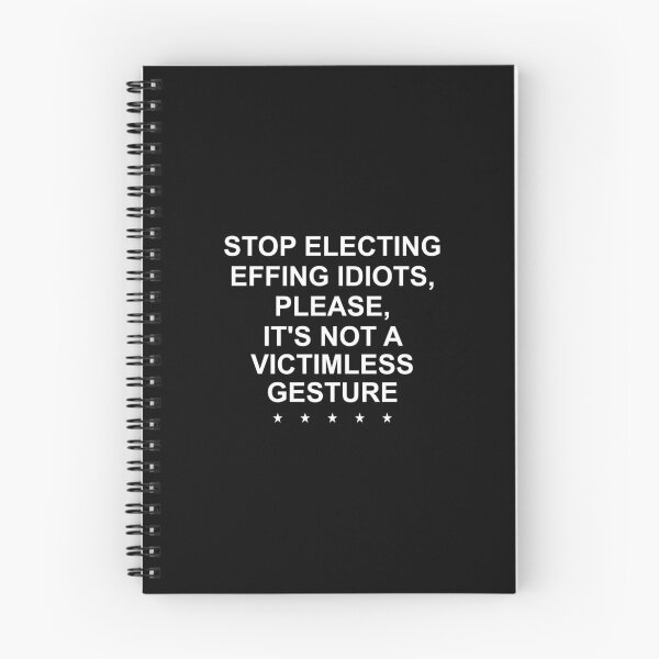 Item preview, Stop electing effing idiots white designed and sold by Politics-Corner.