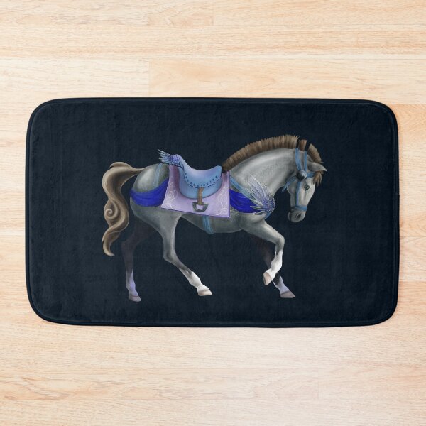 Item preview, Silver Carousel Horse with Wing Adornments designed and sold by ElementalEmbers.