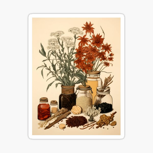 Item preview, Vintage Botanical Illustration: Herbs and Spices - Captivating Art for Nature Enthusiasts designed and sold by TwoRabbits.