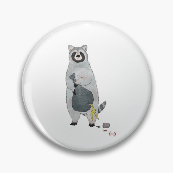 Item preview, Trash Panda, Garbage Raccoon, Cute Animal designed and sold by whimsicalwren.