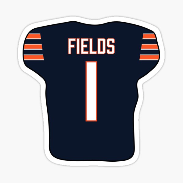 Justin Fields Jersey Sticker for Sale by bsweat