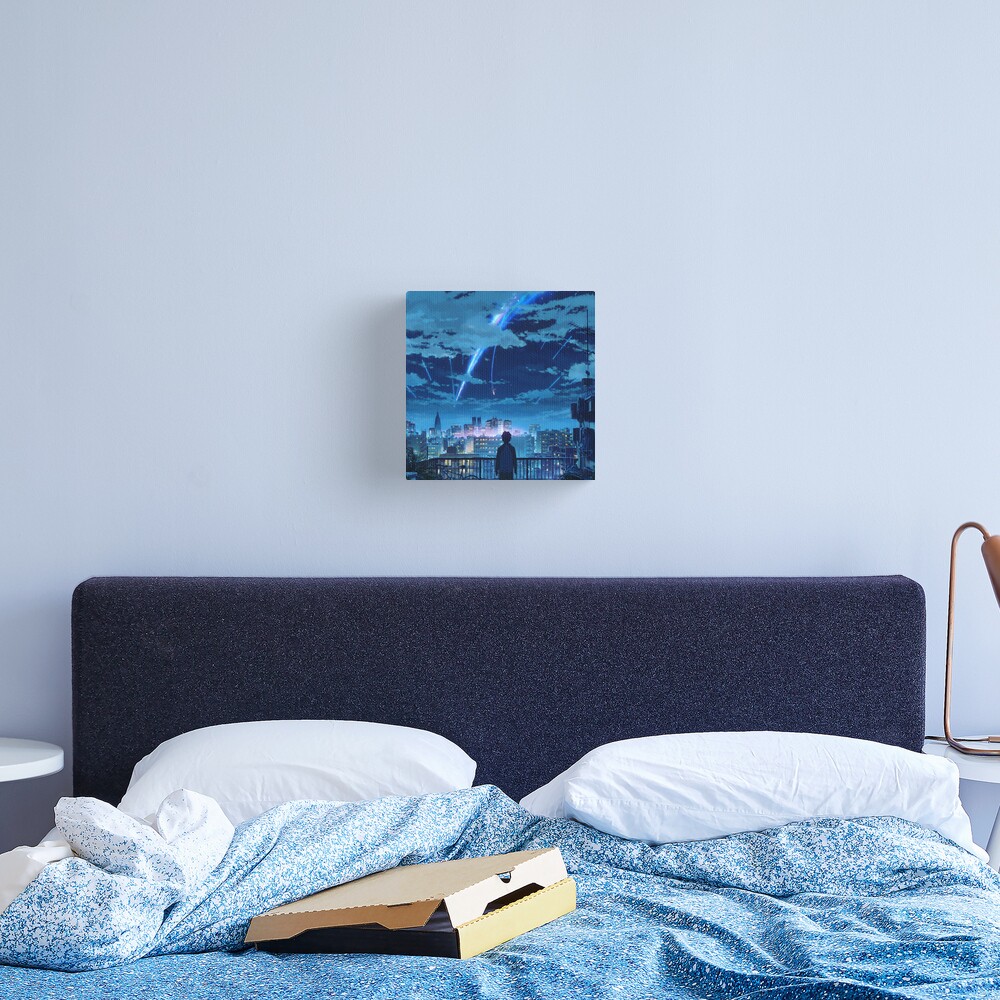 kimi no na wa // your name Taki Stars Balcony Canvas Print