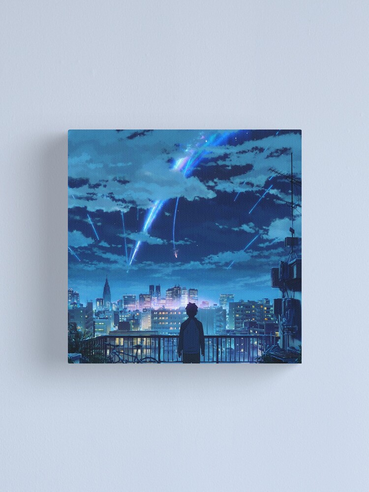 Alternate view of kimi no na wa // your name Taki Stars Balcony Canvas Print