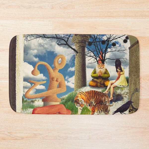 Item preview, "The Student Meets The Master" Digital Collage Art designed and sold by Raven’s Wing Studio.