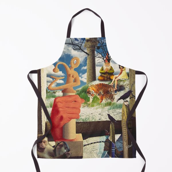 Item preview, "The Student Meets The Master" Digital Collage Art designed and sold by Raven’s Wing Studio.