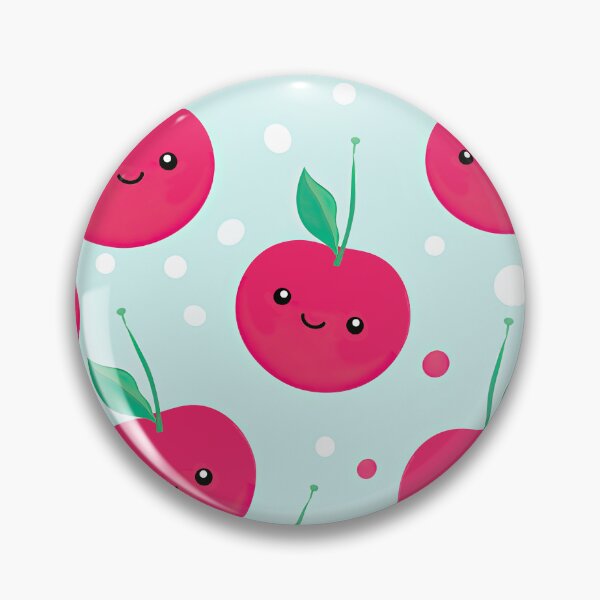 Item preview, Cute happy cartoon cherries designed and sold by Pinkbirdie.