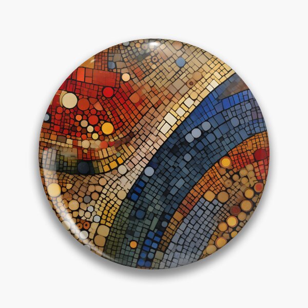 Item preview, Abstract colorful mosaic pattern designed and sold by enipra.