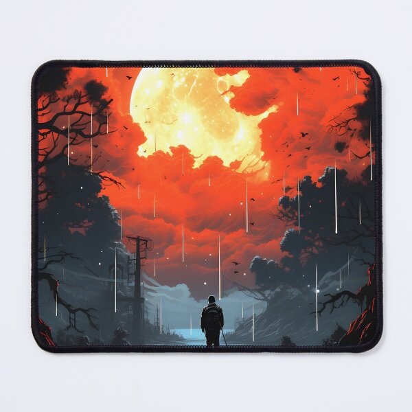 Item preview, A Surreal Night Encounter | Surrealistic Fantasy Landscapes designed and sold by BNCH44.