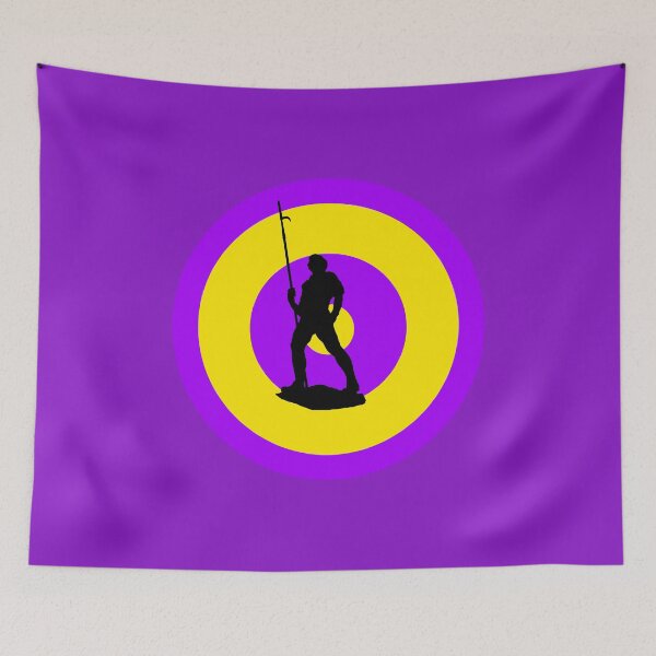 Item preview, Wexford Pikeman 1798 GAA Yellow Purple retro mod designed and sold by ModSupporters.