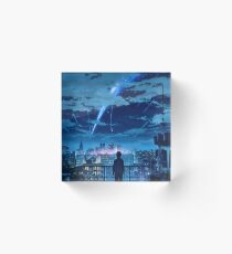 kimi no na wa // your name Taki Stars Balcony Acrylic Block