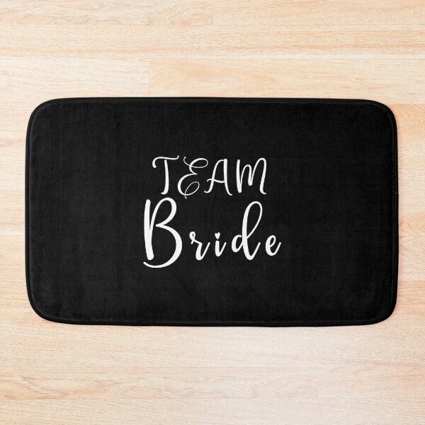 Item preview, TEAM Bride white callygraphic handwritten text designed and sold by EmeraldeaArt.