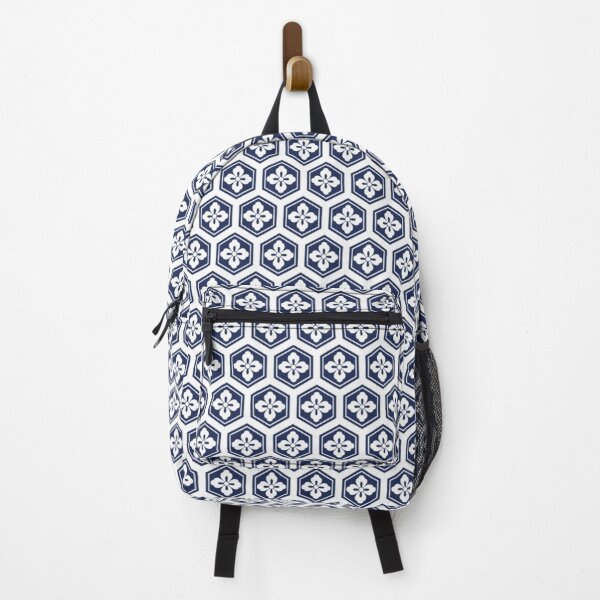 Item preview, Kawaii Japanese Traditional Pattern Art: KIKKO (Tortoise Shell) *Indigo* designed and sold by Wa-Fusion.