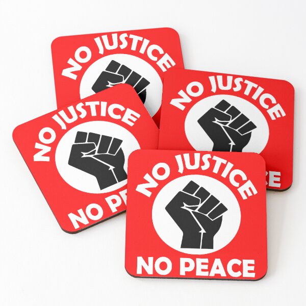 Item preview, Justice Demanded: No Justice No Peace designed and sold by fuzzynautilus.